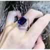 18K Gold Plated Sapphire & Diamond Ring - Luxurious, Durable, Versatile Women's Jewelry