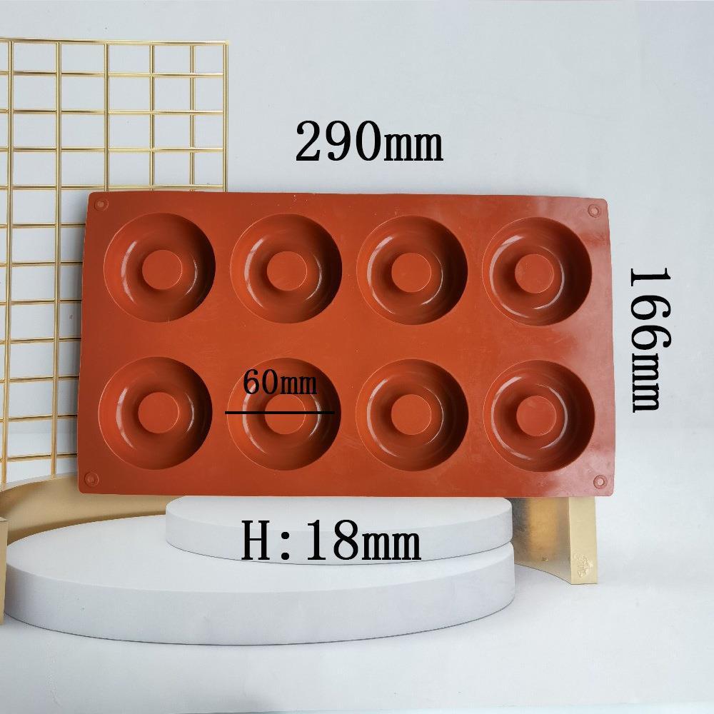 

Силиконовый донатмейкер Антипригарный для выпечки Кондитерский Печенье Шоколадная форма Форма для маффинов Торта Инструменты для украшения десертов кирпич красный
