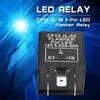 12V LED Flasher Relay, CF14 JL-02 3 Pin LED Flasher Flash Relay for Car Motorcycle Turn Signal Light Hyper Flash Fix
