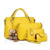 New fashion casual bear mother bag shoulder bag to work commuter messenger bag women's large-capacity handbag women's bag