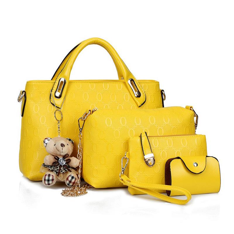 New Fashion Casual Bear Mother Bag Shoulder Bag To Work Commuter Messenger Bag Women's Large-capacity Handbag Women's Bag