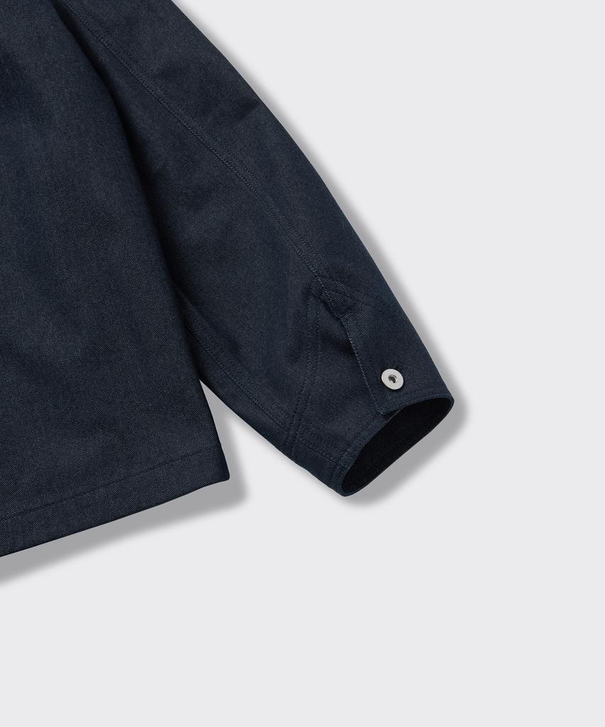 Musinsa Standard Denim-Like Chore Jacket [Deep Indigo]