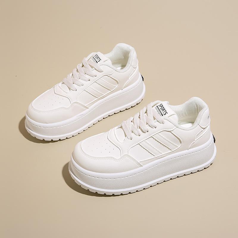 

Leather white shoes women s spring and summer 2024 new board shoes women s sports and leisure versatile women s shoes tide 2025 35 белый