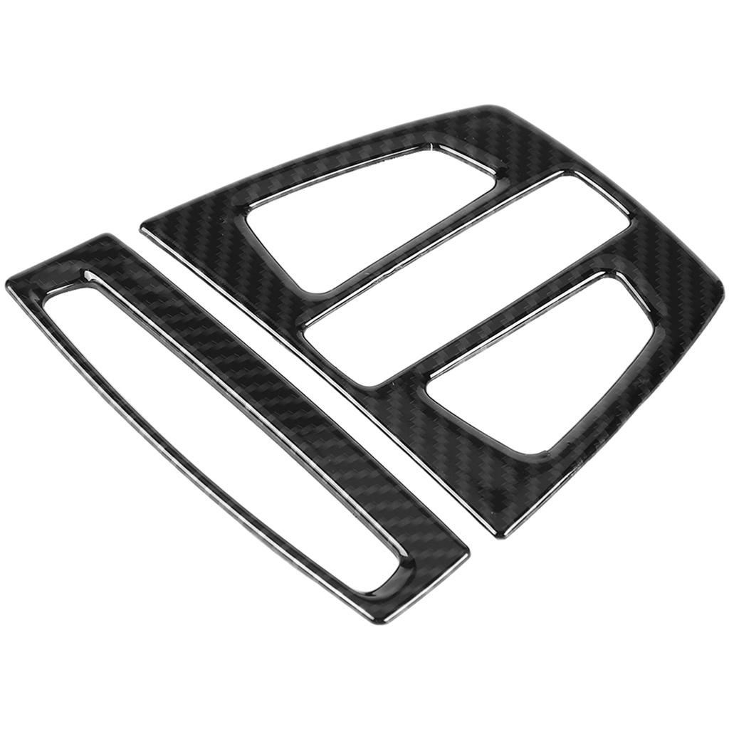 2pcs Carbon Fiber Front Reading Light Panel Cover Trim for 3 Series F30 GT F34 X5 X6 X1 X2