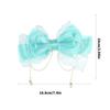 Elegant Kids' Tassels Hairpin with Sturdy Pearls and Bowknot Suitable for Birthdays and Celebration Stylish Outfits