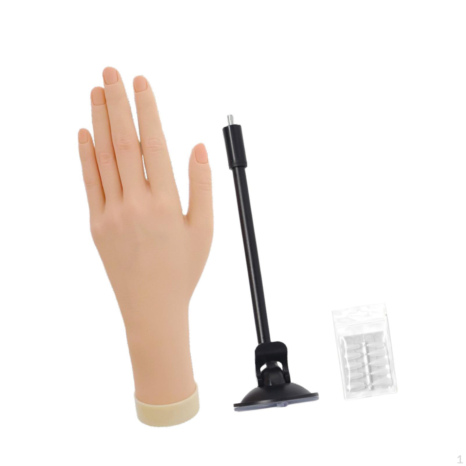 

Гибкая рука манекен для практики и презентации маникюра Left Hand