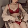 Dámská bezešvá podprsenka Sexy spodní prádlo Push Up Wireless Bralette Spodní prádlo Módní dopisní vzor Dámské spodní prádlo Podprsenky pro ženy
