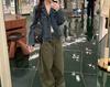 Blues Moment Retro Distressed Denim Jacket for Women, Early Autumn Korean Style