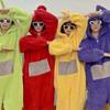 Unisex Teletubbies Costumes Disi Onesies Lala Cosplay Pajamas Adult Pyjamas Animal Sleepwear Jumpsuit