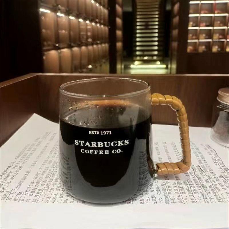 Starbucks Korea Winter Rattan Glass, Tea Cup, Coffee Cup, 473ml