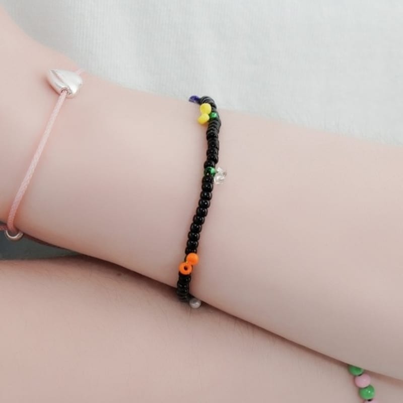 BONBEAU Cherry festival cute beads Bracelet Mini smile charm cute cherry beads bracelet