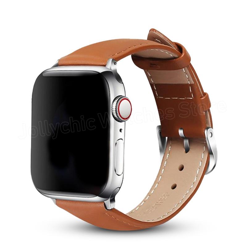 starlight Leather Strap Bracelet for Apple Watch 7 band 6 se 5 4 45mm 42mm For Iwatch Series 3 2 44mm 40mm Watchbands 38mm 41mm