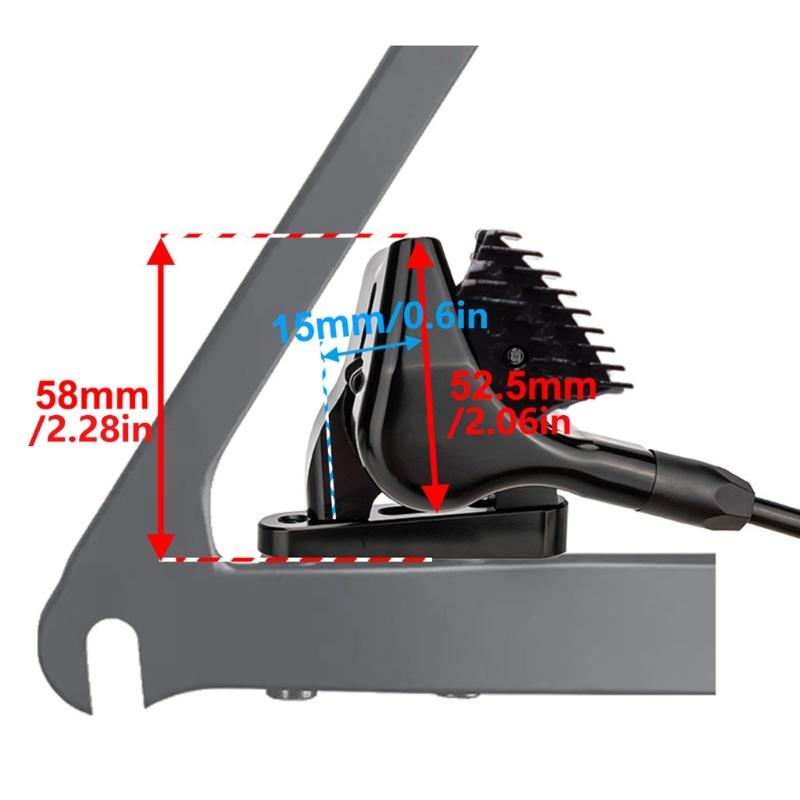 Road Bike Hydraulic Disc Brake Calipers Quiet Operations Clamps Caliper for Cycling Enthusiasts