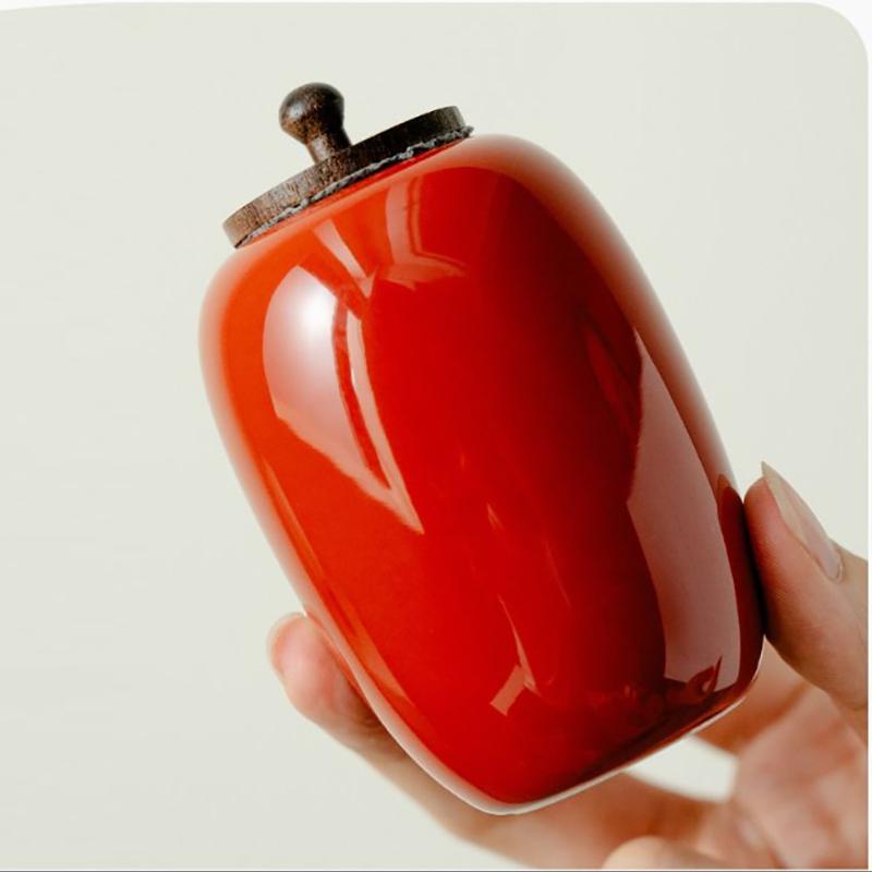 European-style Ceramic Tea Canister Colorful Multifunctional Candy and Snack Box Kitchen Nuts and Coffee Bean Herb Storage Jar
