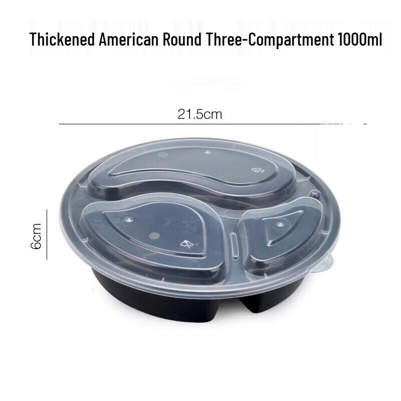 Miaojie Disposable Compartment Lunch Boxes