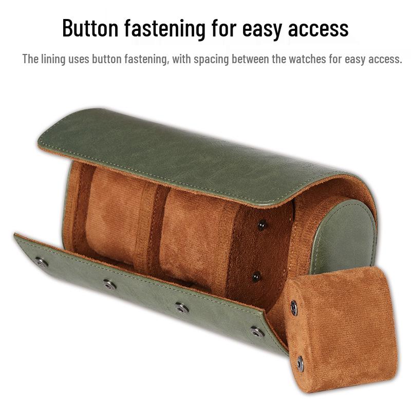 In Stock Waterproof Stain-Resistant Watch Box: Single/Double/Triple, PU Leather Portable Storage