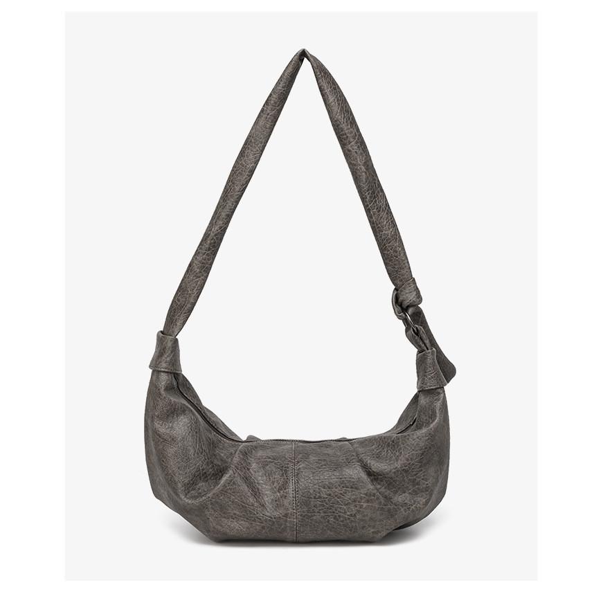 IELGY Ladies Dumpling Bag Soft Leather Diagonal All-Match Casual Large Capacity