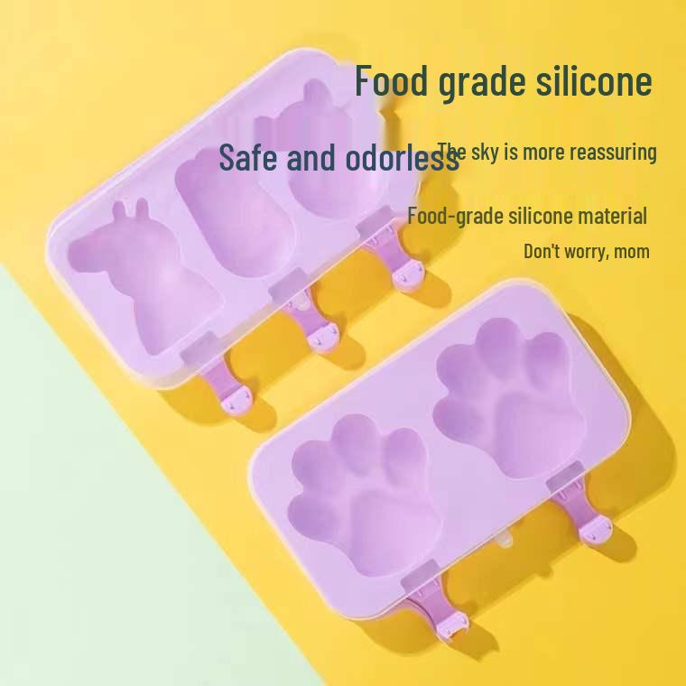 Silicone Food Grade Ice Cream & Popsicle Mold for DIY Treats