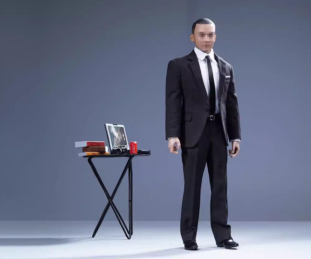 1/6 Scale Figure Accessories/Men's Men's Suit Outfit Set, Professional Men's Suit, Black Suit (Head and Body Not Included)