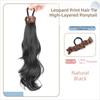 Ponytail Holder Long Wavy Ponytail Hair Fixed Elastic Hair Bands Ponytail  for Kids and Women