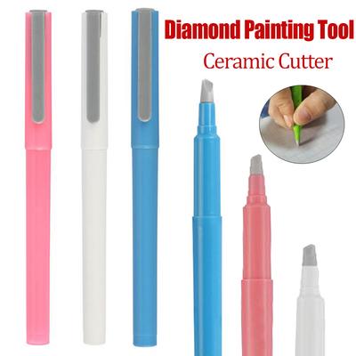 DIY 5D Painting Paper Cutter Cross Stitch Perfectly Painting Pen Shaped Hand Safety Protect Ceramic Cutter Accessories