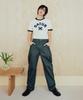 Seteo Cotton Curved Pants Khaki