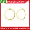 Lotus Fun 18K Gold Color Minimalism Big Hoop Women Circle Dangle Earrings  Tone Luxurious Jewelry Trend Latest FemaleLuxury Dangle