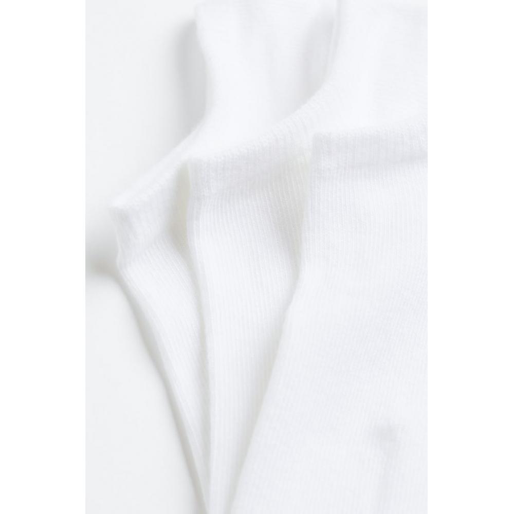 Комплект из 7 пар носков по щиколотку HM белого цвета 4042 — фото 2