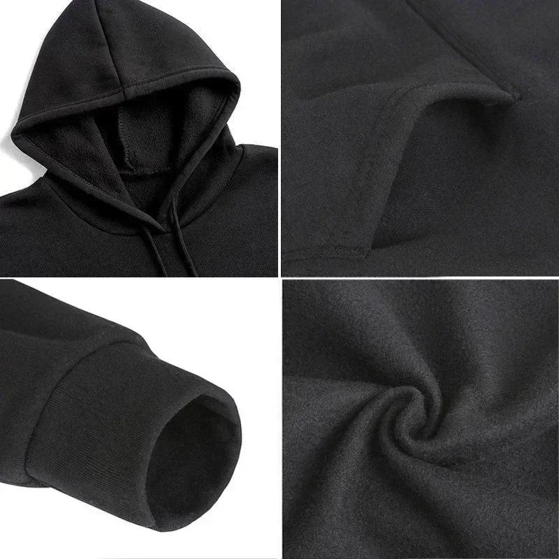 Autumn and Winter New Men's and Women's Pure Cotton Casual Universal Pattern Printed Hoodie Family Matching Outfits