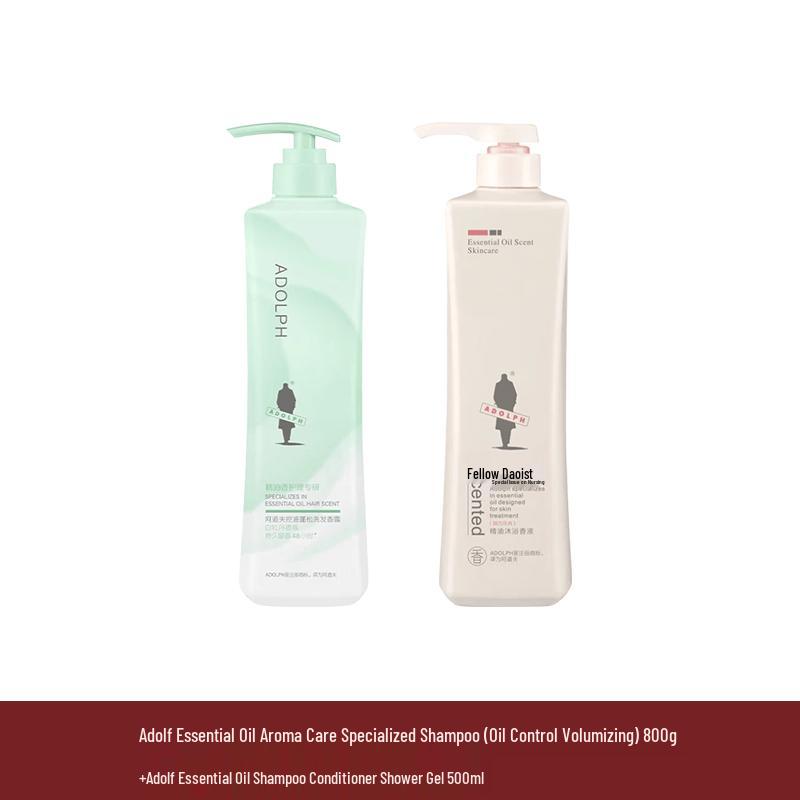 Adolph Essential Oil Volumizing & Oil Control Hair Care Set