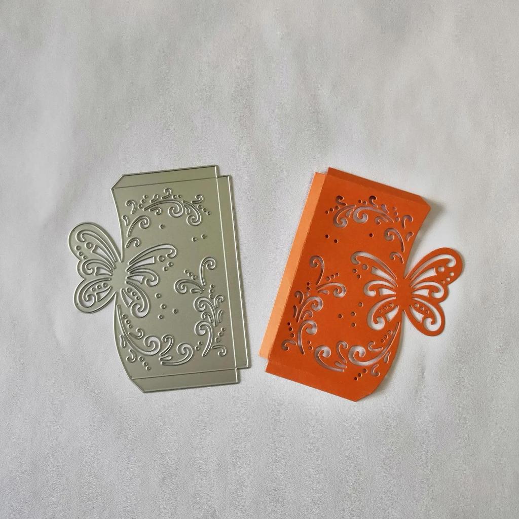 Butterfly Envelope Greeting Card Metal Cutting Die Template DIY Creative Scrapbook Album Card Stock Embossing