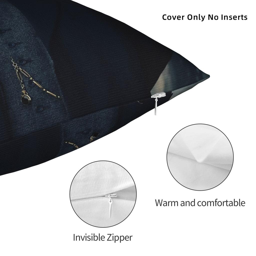 Tommy Shelby Peakys Blinders Pillowcases Merch Soft Cushion Cover Gift  Pillow Case Cover Living Room Multi-Size