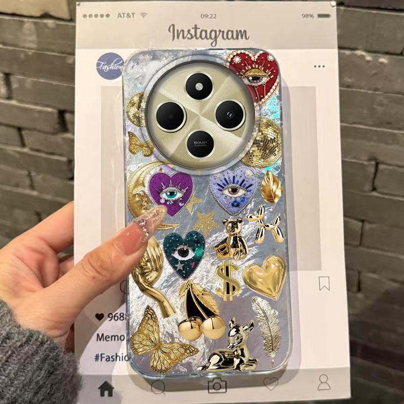 

Retro Sun Planet Cocktail Fruit Women Phone Case For Xiaomi Poco X7 Pro X3pro X5 M6 X6 X3 NFC M5s M6 C75 C61 Bumper Fundas Cover Redmi Note 10S білий