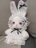 Plush Rabbit Lolita Shoulder Bag With Lace Bow Design And Faux Pearl Shoulder Strap For Daily Use