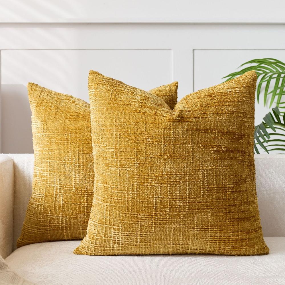 Japanese Style Throw Pillow Case Solid Color Sofa Pillowcase Lumbar Covers Cushion Cover Sofa