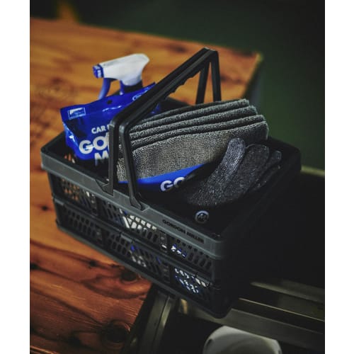 Gordon Miller Foldable Cargo Basket with Handles, Small, Dark Gray, 32112