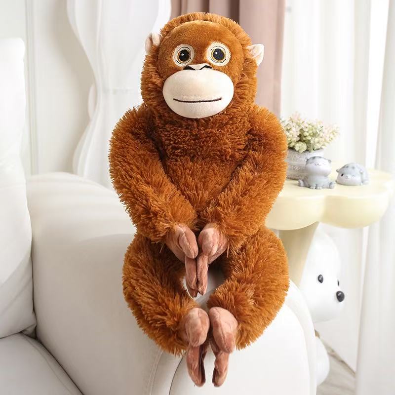 Newest Simulated Cuddle Gorilla Doll Kawaii Stuffed Plush Toy Figure Doll Cartoon Anime Cute Kids Birthday Holiday Gift Doll