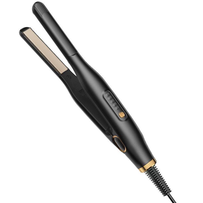 Portable Men S Hair Straightener & Curler Iron Dual Use Travel Ceramic Fast Heating Short Hair Travel Styling Tool