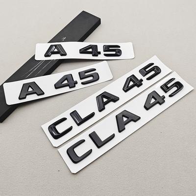 3D ABS Písmena Auta Logo Znak na Kufr Emblém Samolepka Pro Mercedes Benz Třídy A A45 CLA45 W169 W176 W177 C117 W118 Příslušenství