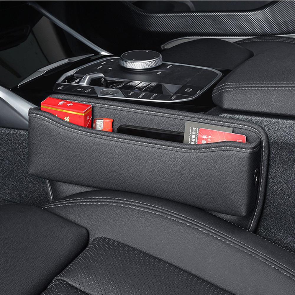 Para Nissan Patrol Y60 Y61 Y62 Caixa de Armazenamento para Vão do Banco do Carro Suporte Portátil para Telefone Bolso com Carregador USB Duplo Orifício para Cabo Acessórios