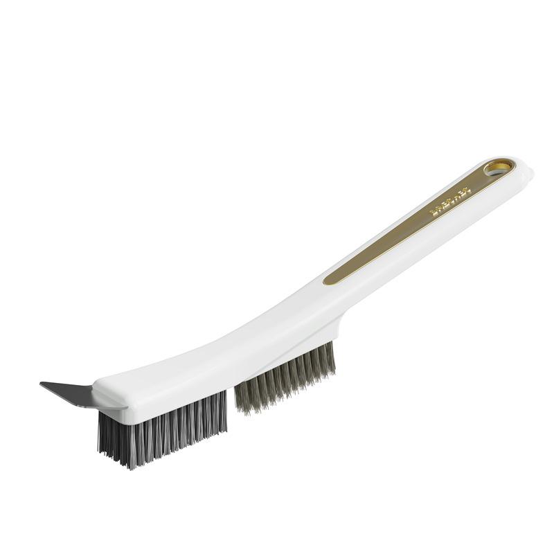Multifunctional Kitchen Stove Gap Cleaning Brush with Long Handle & Steel Wire for Stain Removal