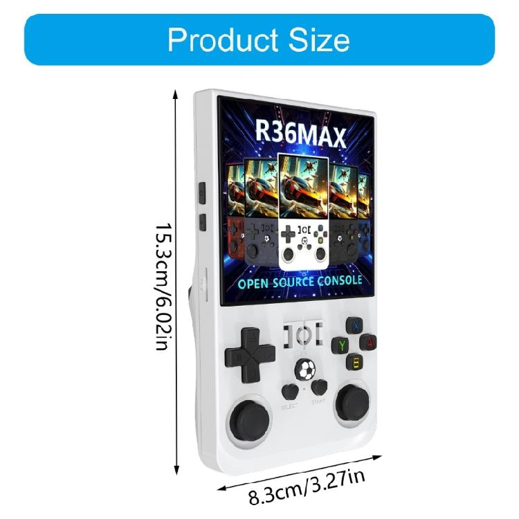 64GB R36MAX Retro Handheld Video Game Console Linux System 4Inch IPS Screen 64GB Portable Pocket Video Player