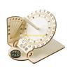W89C Sundials Scientific Model Practical Wooden Sundials Model School Teaching Aids for Home Decorations