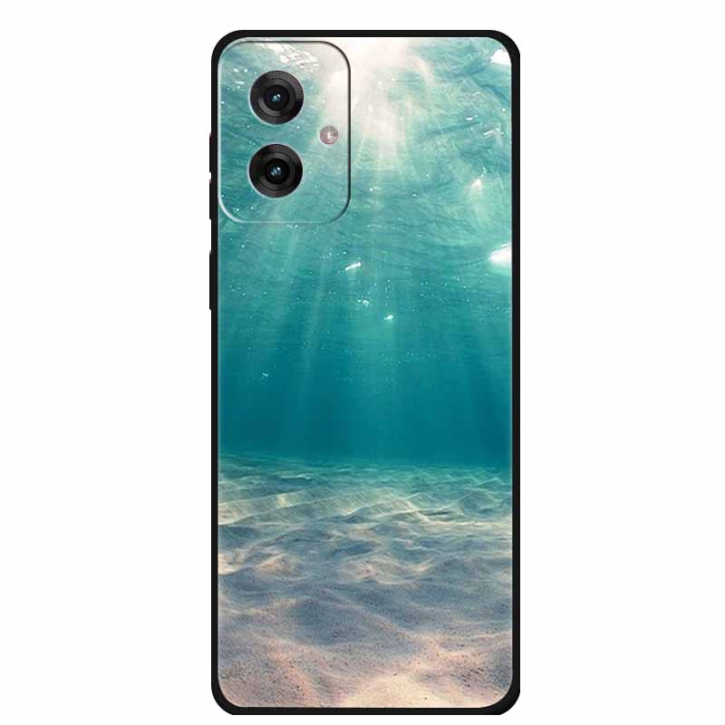 Etui do Motorola Moto G55 5G Luksusowe Miękkie Silikonowe TPU Tylna Osłona Etui na Telefon dla MotoG55 Ochronne Odporne na Wstrząsy Kolorowe Fundas