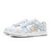 Nike Dunk Fortune Love, Footprint Innovation Leather Abrasion Resistant Low Top Skateboard Shoes Unisex White Blue Gold DD1503-103(Team726-)