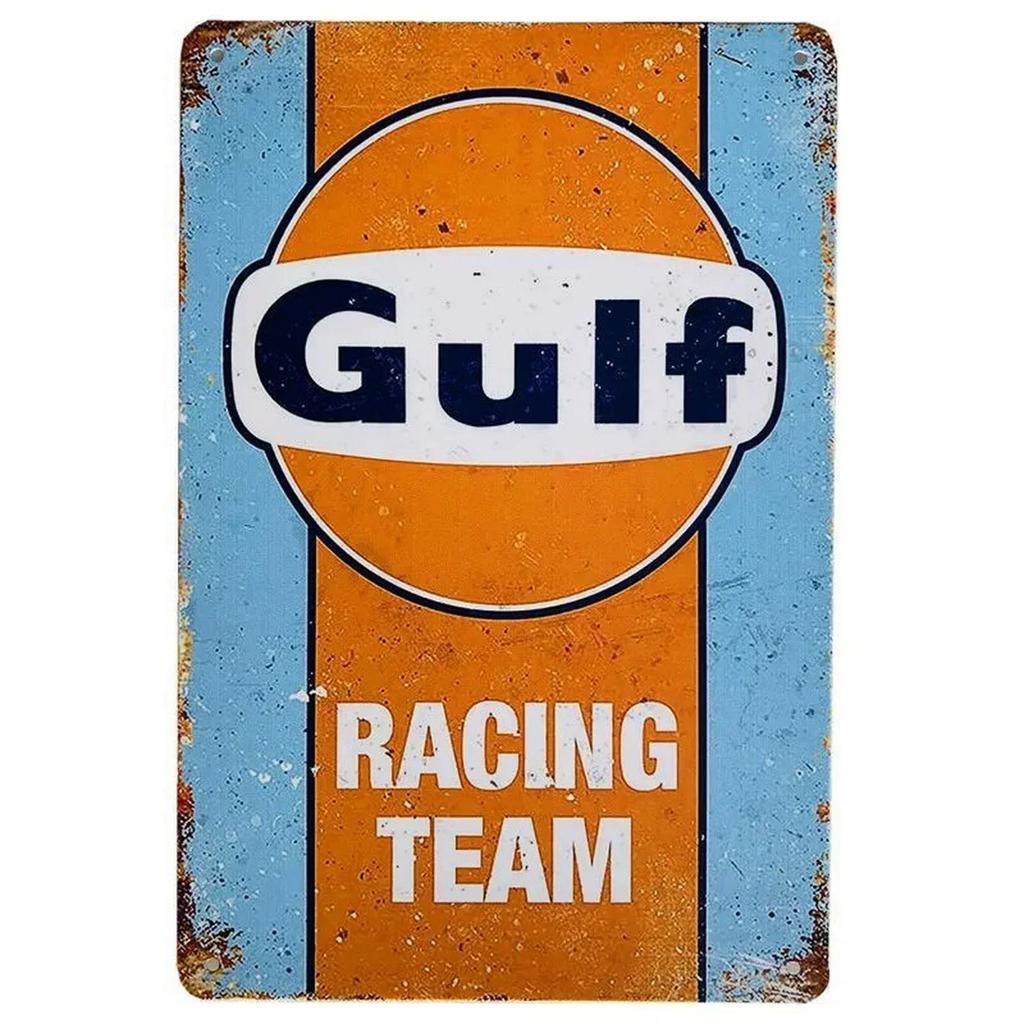 Vintage-Style Motor Oil Gas Signs - Esso STP Iron Painting Plaques | Charming Decor for Cafe & Man Cave Interiors