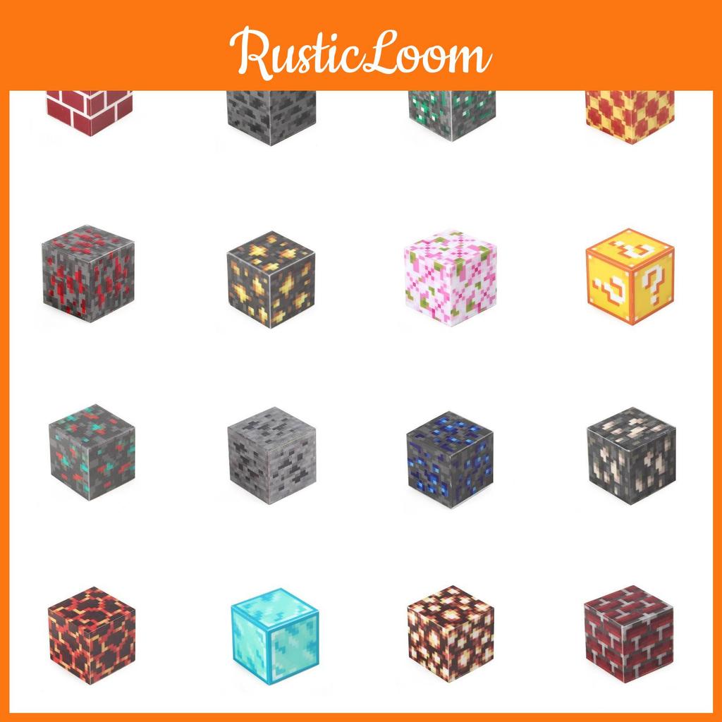 Creative Minecraft Themed Building Blocks Set With Hell Portal Design For Fun Playtime