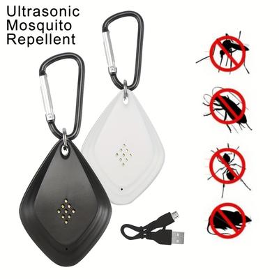 USB Mini Sonic Insect Repellent | Intelligent Variable Frequency Repels Mosquitoes/Fleas/Ticks | ABS Material, Portable for Travel/Camping/Home/Garden