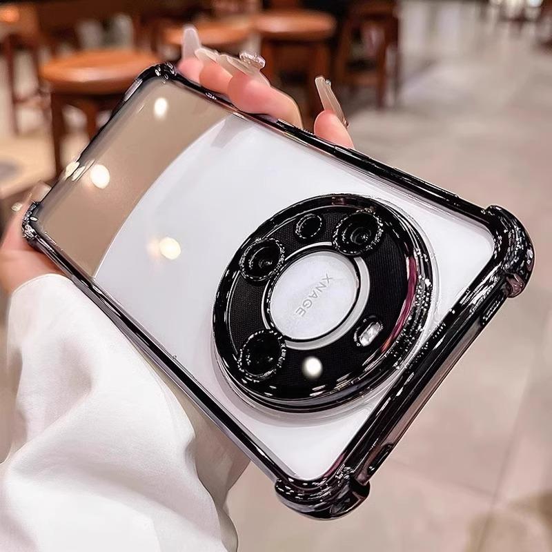 Four Corner Airbags Anti fall Suitable for Huawei Mate60pro Mobile Phone Case New Mate70 Transparent TPU Soft Protection Case