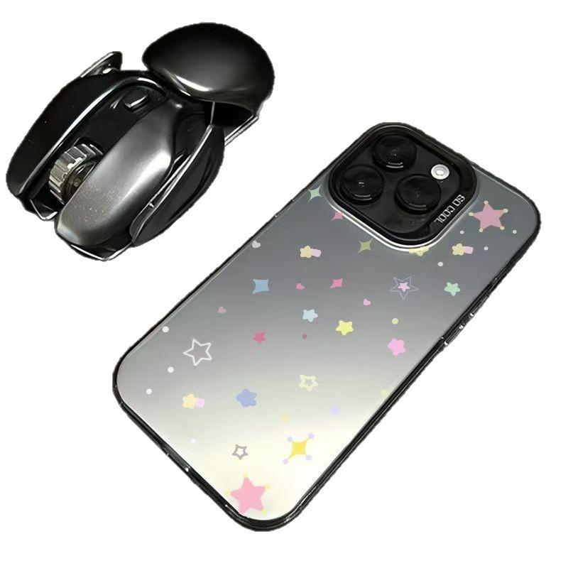 Polka dot color star color silver shell for Apple 16/15/14 Pro mobile phone case 15promax13/12/11X